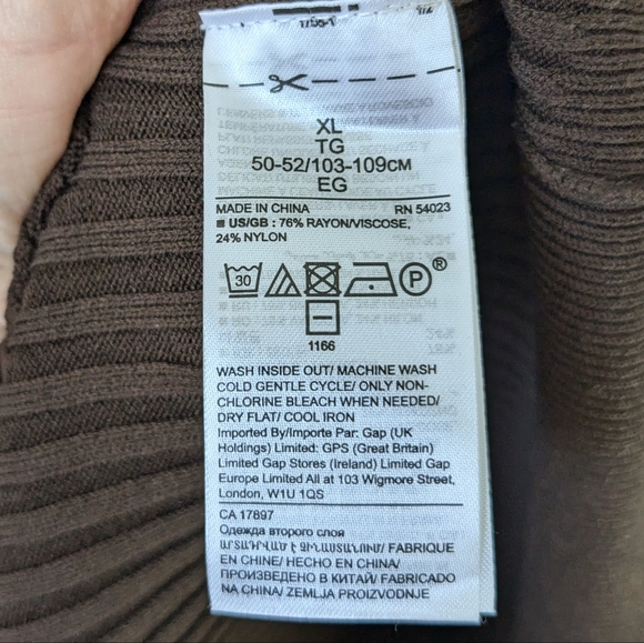 Banana Republic Long Puff Sleeve Ribbed Sweater Dress Size XL - Picture 7 of 8